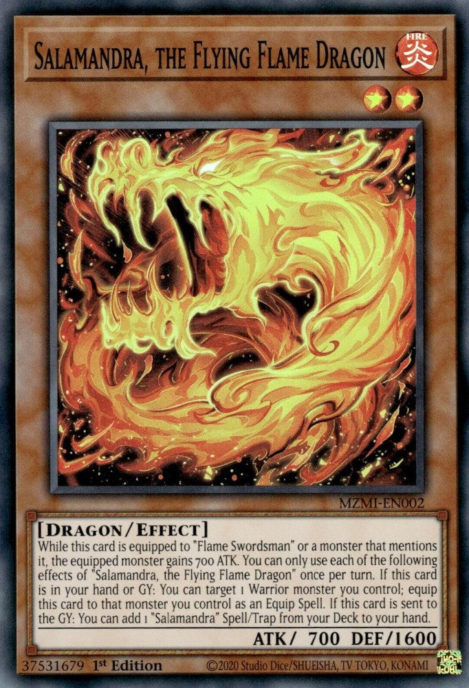 Salamandra, the Flying Flame Dragon [MZMI-EN002] Super Rare Yu-Gi-Oh!