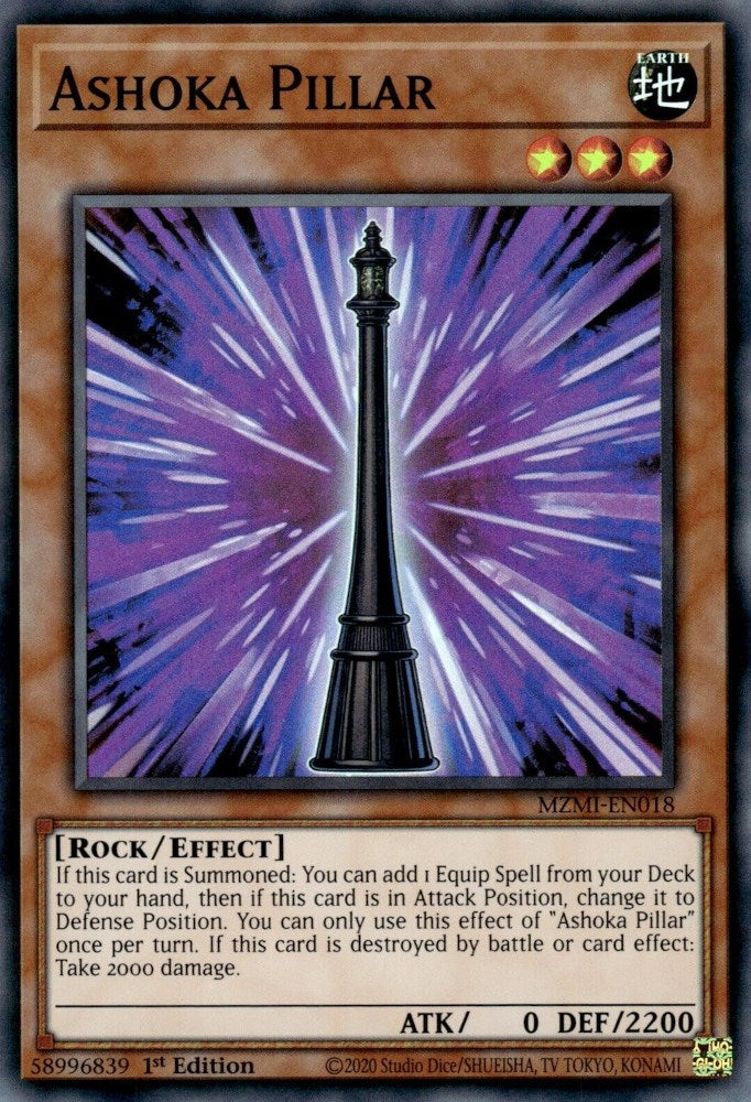 Ashoka Pillar [MZMI-EN018] Super Rare Yu-Gi-Oh!