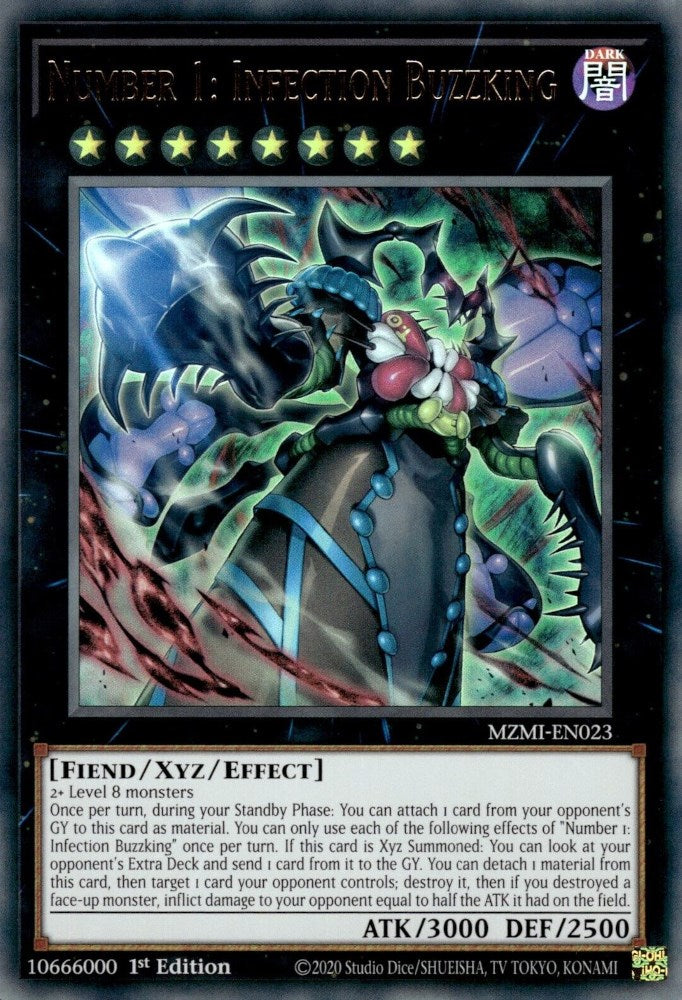 Number 1: Infection Buzzking [MZMI-EN023] Ultra Rare Yu-Gi-Oh!