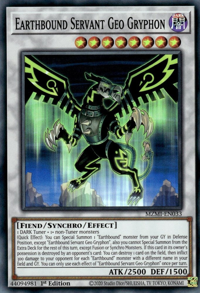 Earthbound Servant Geo Gryphon [MZMI-EN033] Super Rare Yu-Gi-Oh!