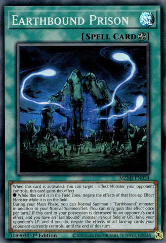 Earthbound Prison [MZMI-EN034] Super Rare Yu-Gi-Oh!