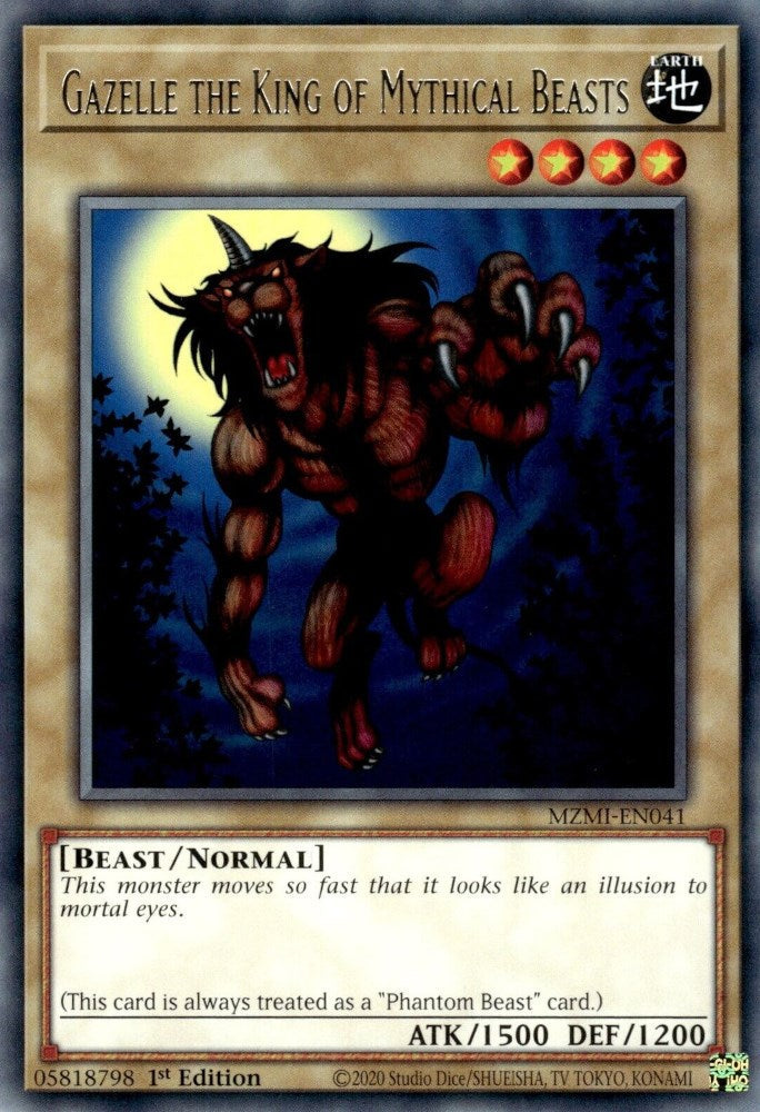 Gazelle the King of Mythical Beasts [MZMI-EN041] Rare Yu-Gi-Oh!