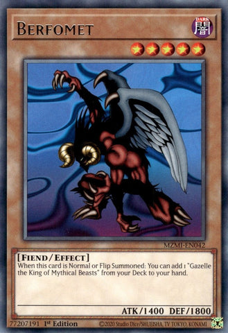 Berfomet [MZMI-EN042] Rare Yu-Gi-Oh!