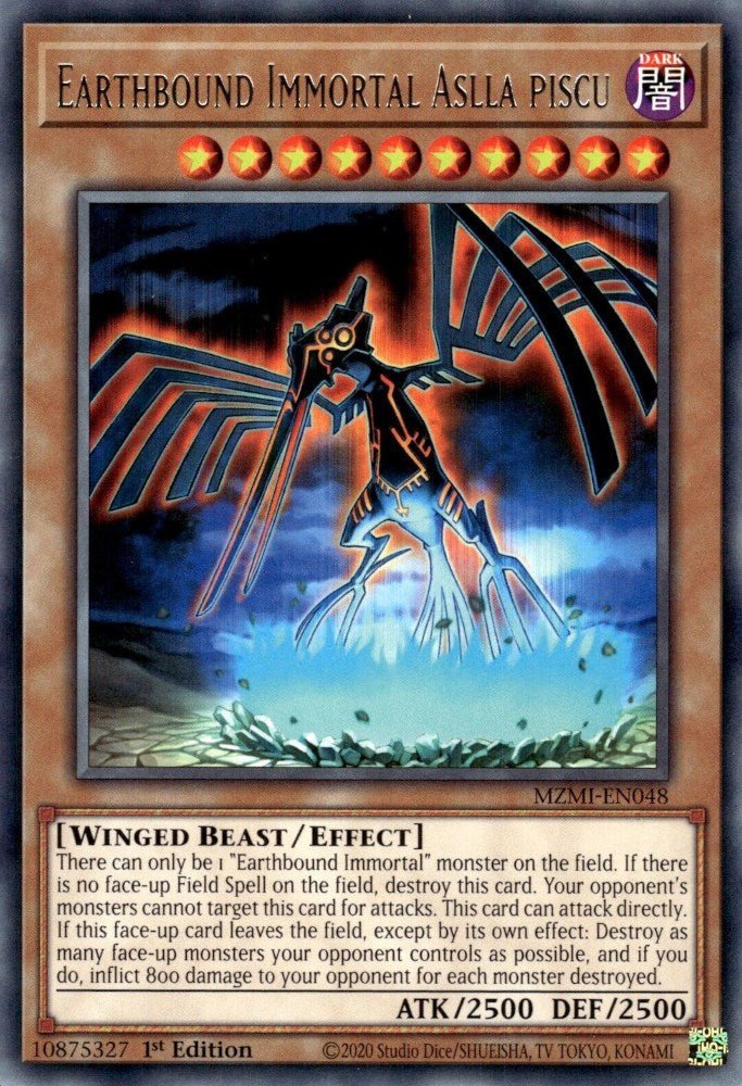 Earthbound Immortal Aslla Piscu [MZMI-EN048] Rare Yu-Gi-Oh!