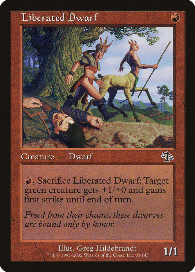 Liberated Dwarf [Judgment] Magic: The Gathering