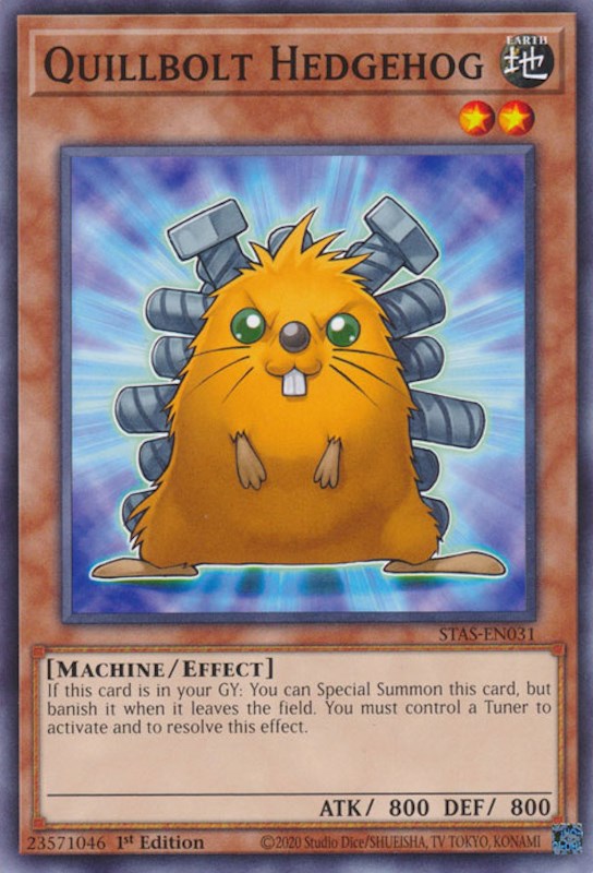 Quillbolt Hedgehog [STAS-EN031] Common Yu-Gi-Oh!