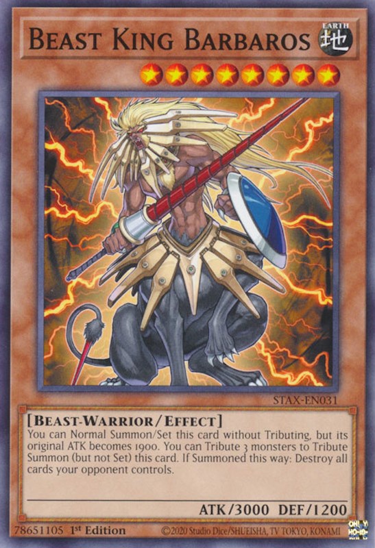 Beast King Barbaros [STAX-EN031] Common Yu-Gi-Oh!