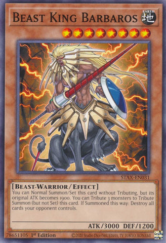 Beast King Barbaros [STAX-EN031] Common Yu-Gi-Oh!