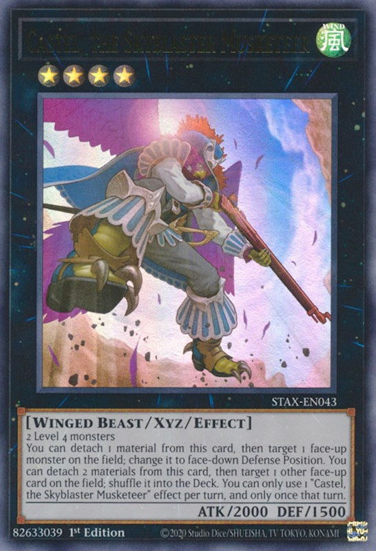 Castel, the Skyblaster Musketeer [STAX-EN043] Ultra Rare Yu-Gi-Oh!