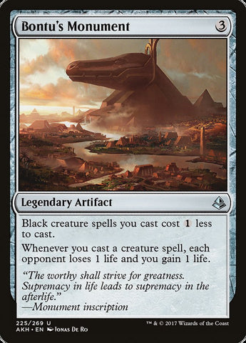 Bontu's Monument [Amonkhet] Magic: The Gathering