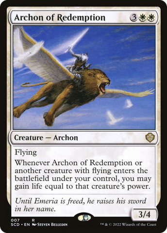 Archon of Redemption [Starter Commander Decks] Magic: The Gathering