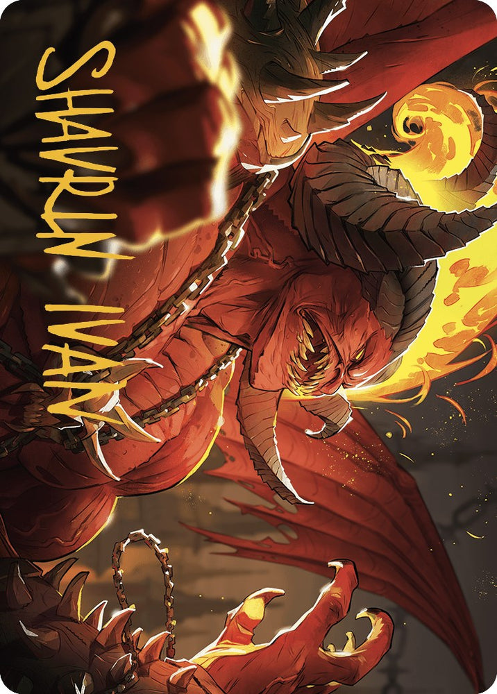 Rakdos, Patron of Chaos Art Card (45/49) (Gold-Stamped Signature) [Murders at Karlov Manor Art Series] Magic: The Gathering