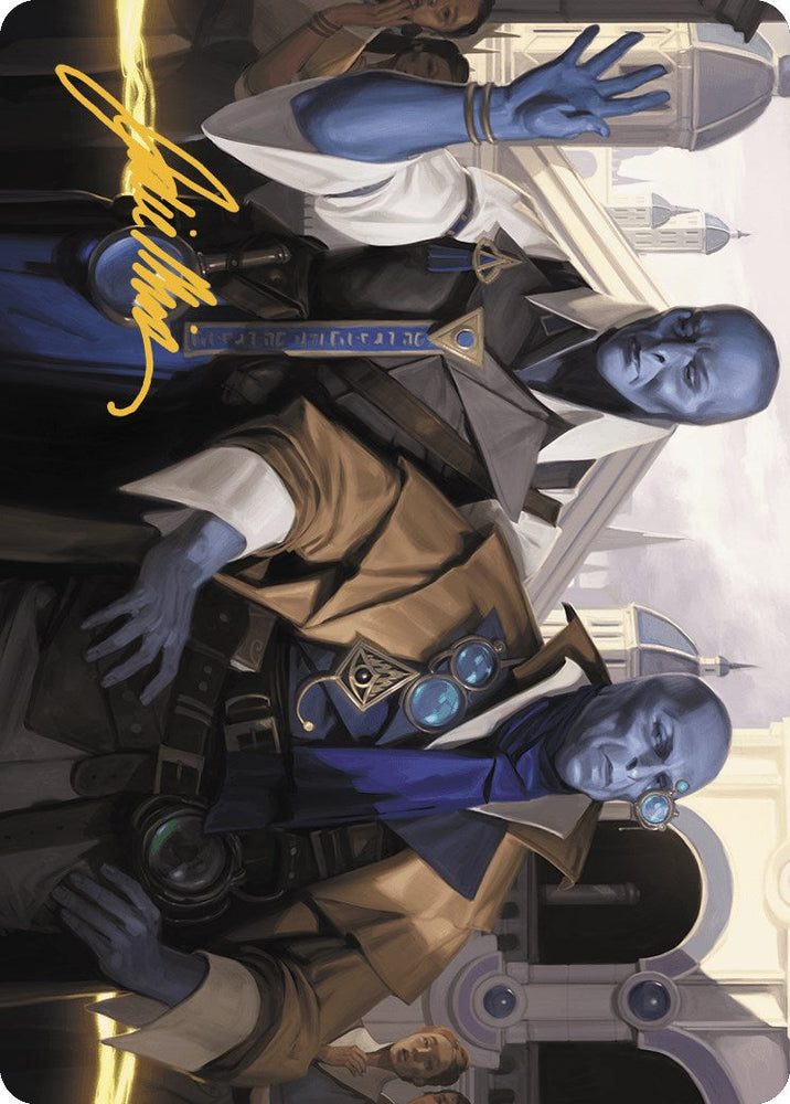 Hotshot Investigators Art Card (Gold-Stamped Signature) [Murders at Karlov Manor Art Series] Magic: The Gathering