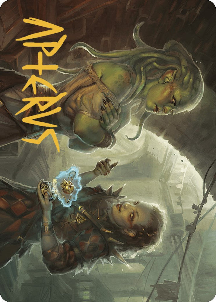 Extract a Confession Art Card (Gold-Stamped Signature) [Murders at Karlov Manor Art Series] Magic: The Gathering