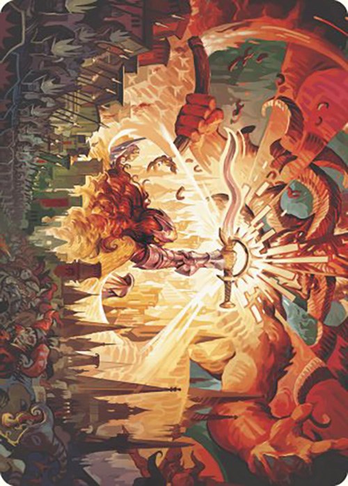 Warleader's Call Art Card (23/49) [Murders at Karlov Manor Art Series] Magic: The Gathering