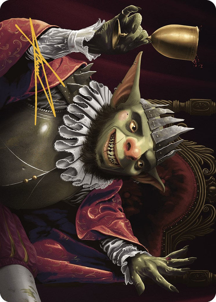 Krenko, Baron of Tin Street Art Card (Gold-Stamped Signature) [Murders at Karlov Manor Art Series] Magic: The Gathering