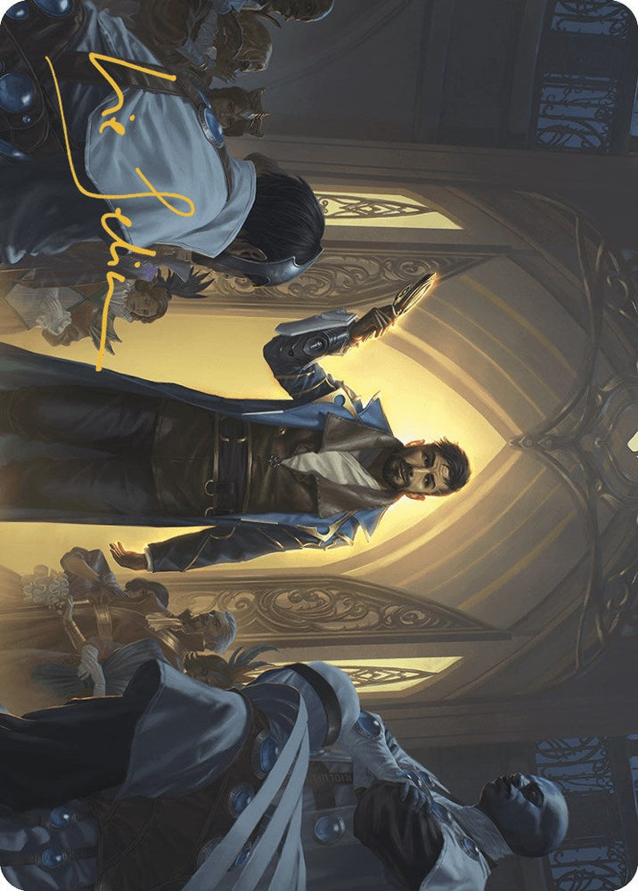 Auspicious Arrival Art Card (Gold-Stamped Signature) [Murders at Karlov Manor Art Series] Magic: The Gathering