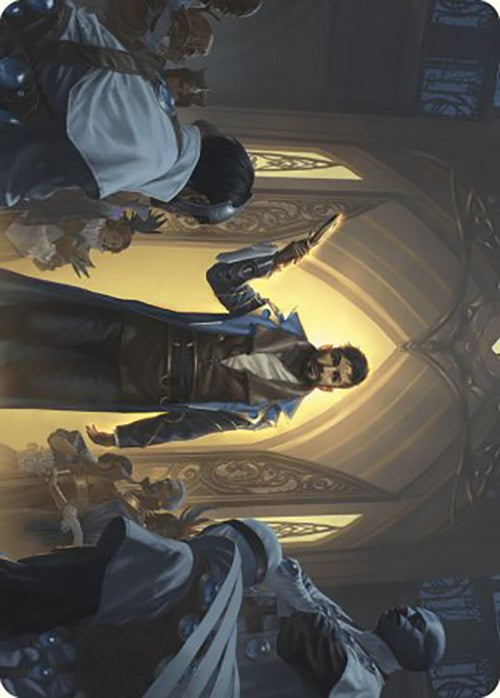 Auspicious Arrival Art Card [Murders at Karlov Manor Art Series] Magic: The Gathering