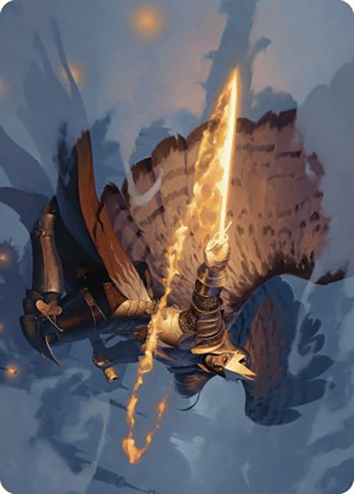 Aurelia's Vindicator Art Card [Murders at Karlov Manor Art Series] Magic: The Gathering