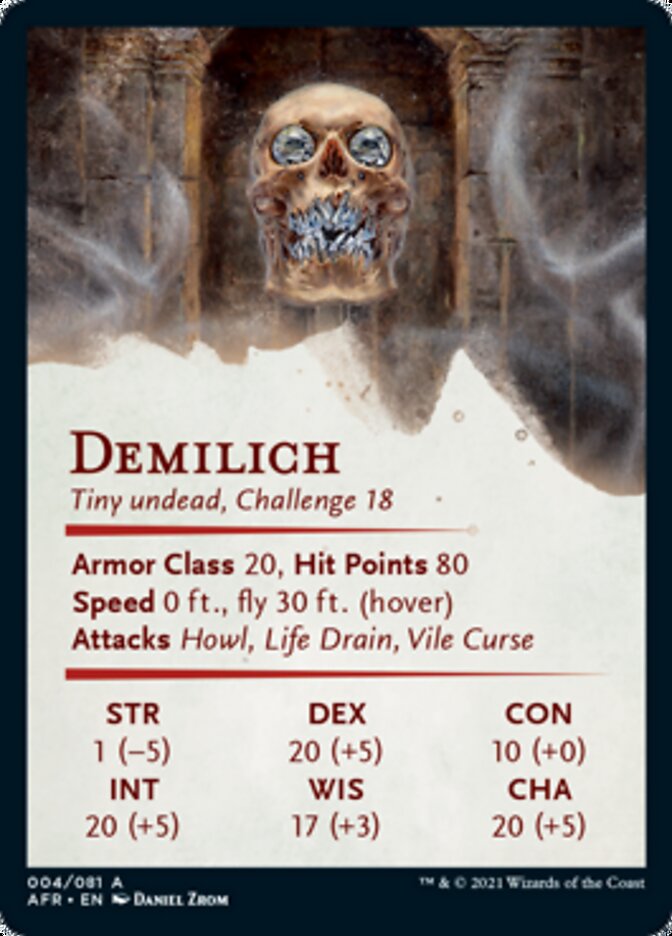 Demilich Art Card [Dungeons & Dragons: Adventures in the Forgotten Realms Art Series] Magic: The Gathering