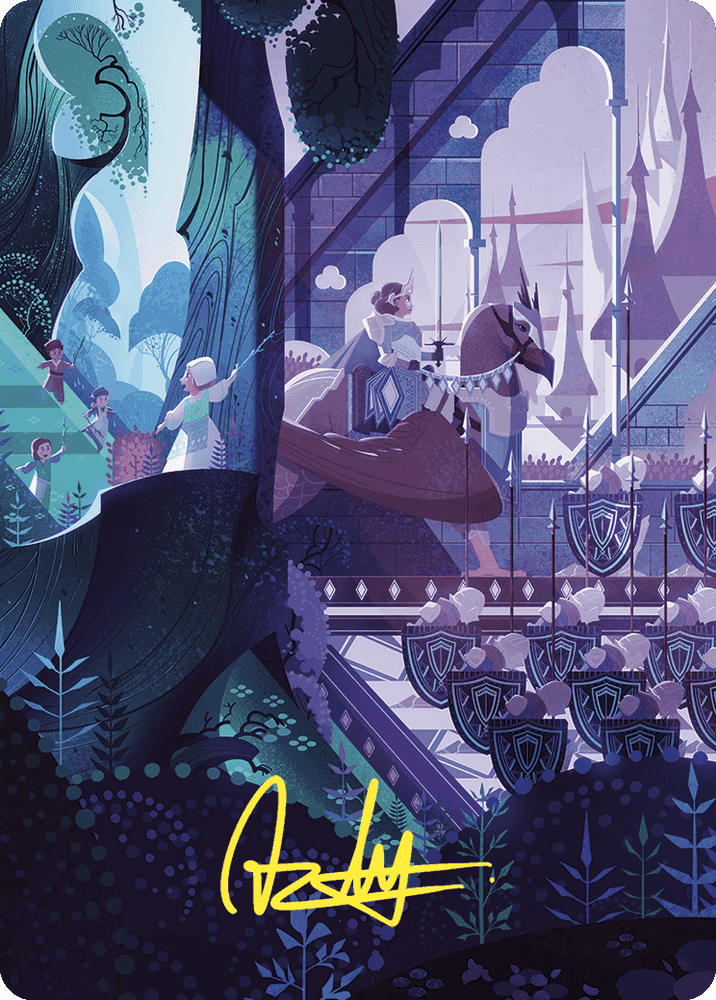 As Foretold Art Card (Gold-Stamped Signature) [Wilds of Eldraine Art Series] Magic: The Gathering