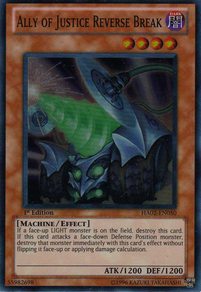 Ally of Justice Reverse Break [HA02-EN050] Super Rare Yu-Gi-Oh!