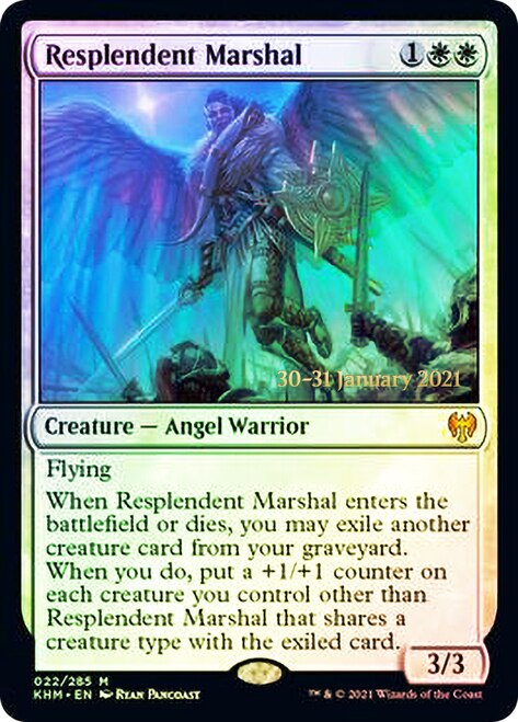 Resplendent Marshal [Kaldheim Prerelease Promos] Magic: The Gathering