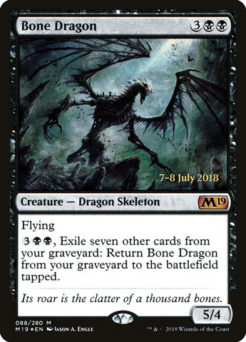 Bone Dragon [Core Set 2019 Prerelease Promos] Magic: The Gathering
