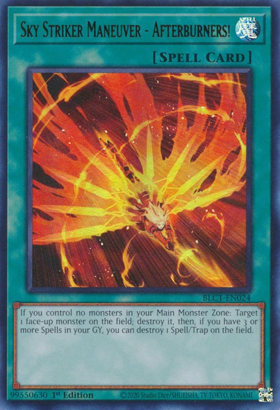 Sky Striker Maneuver - Afterburners! [BLC1-EN024] Ultra Rare Yu-Gi-Oh!