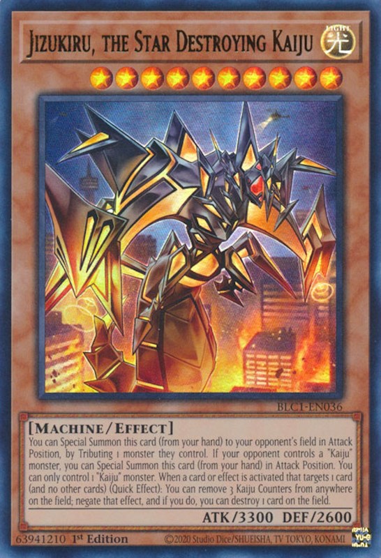 Jizukiru, the Star Destroying Kaiju [BLC1-EN036] Ultra Rare Yu-Gi-Oh!