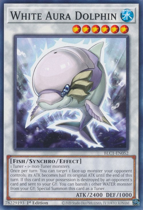 White Aura Dolphin [BLC1-EN052] Common Yu-Gi-Oh!