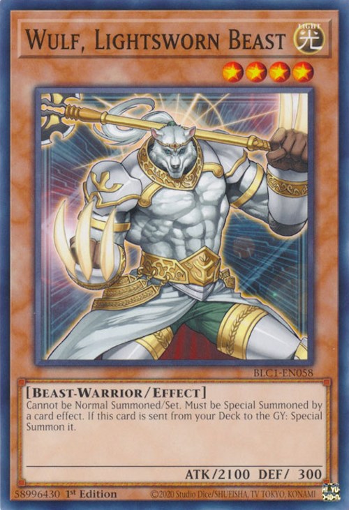 Wulf, Lightsworn Beast [BLC1-EN058] Common Yu-Gi-Oh!