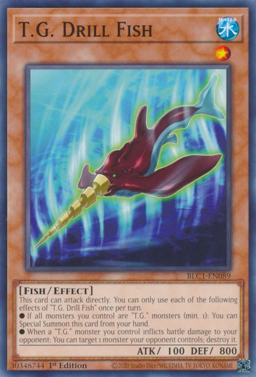 T.G. Drill Fish [BLC1-EN089] Common Yu-Gi-Oh!