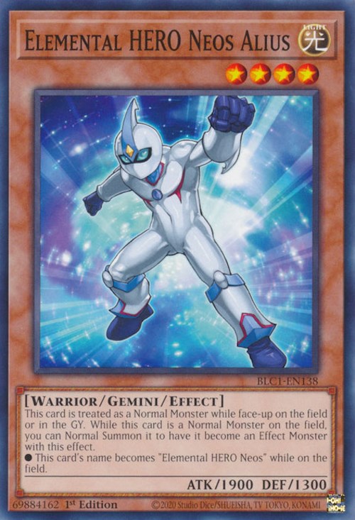 Elemental HERO Neos Alius [BLC1-EN138] Common Yu-Gi-Oh!