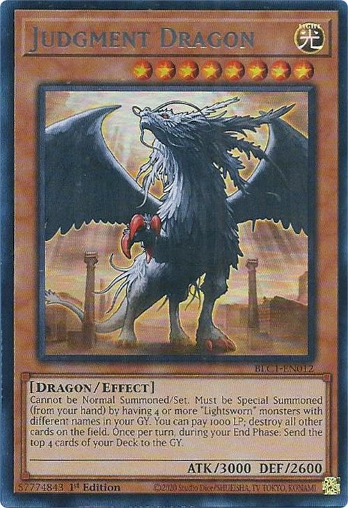 Judgment Dragon (Silver) [BLC1-EN012] Ultra Rare Yu-Gi-Oh!