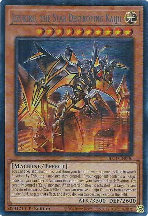 Jizukiru, the Star Destroying Kaiju (Silver) [BLC1-EN036] Ultra Rare Yu-Gi-Oh!