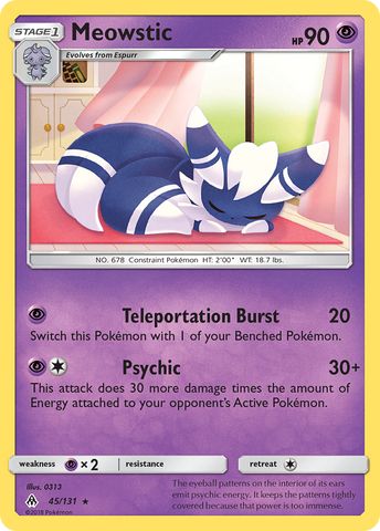 Meowstic (45/131) [Sun & Moon: Forbidden Light] Pokémon