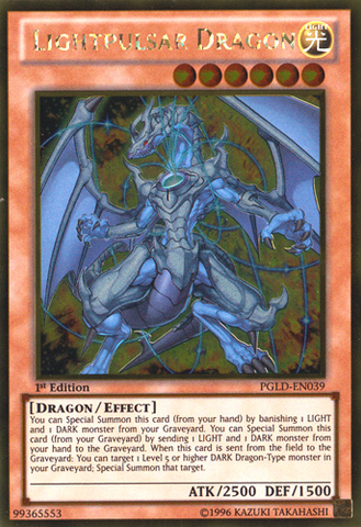 Lightpulsar Dragon [PGLD-EN039] Gold Rare Yu-Gi-Oh!