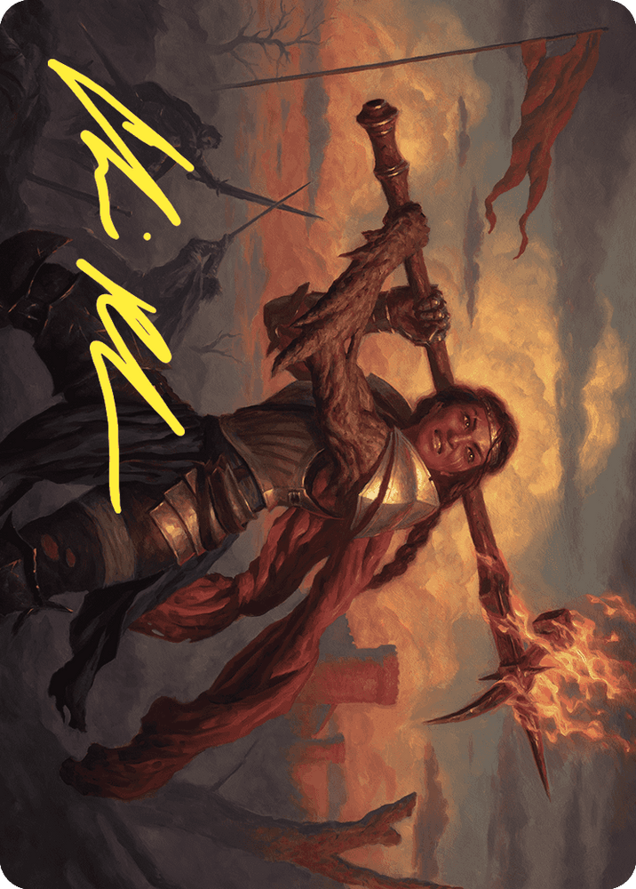 Imodane, the Pyrohammer Art Card (Gold-Stamped Signature) [Wilds of Eldraine Art Series] Magic: The Gathering