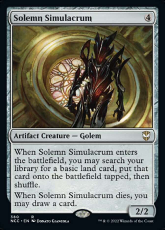 Solemn Simulacrum [Streets of New Capenna Commander] Magic: The Gathering