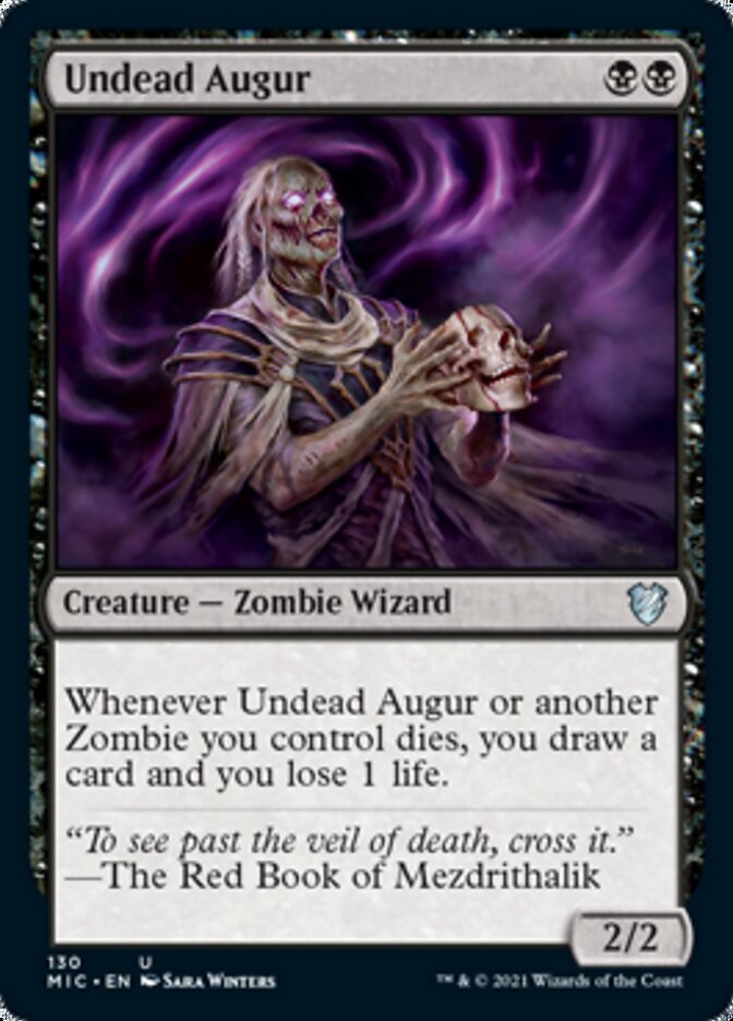Undead Augur [Innistrad: Midnight Hunt Commander] Magic: The Gathering