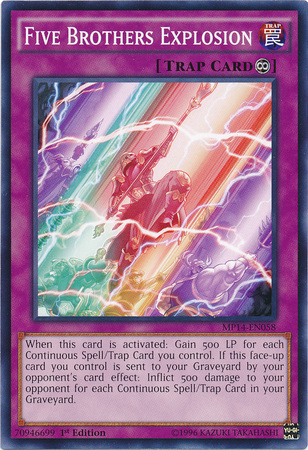 Five Brothers Explosion [MP14-EN058] Common Yu-Gi-Oh!