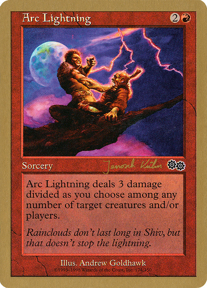 Arc Lightning (Janosch Kuhn) [World Championship Decks 2000] Magic: The Gathering