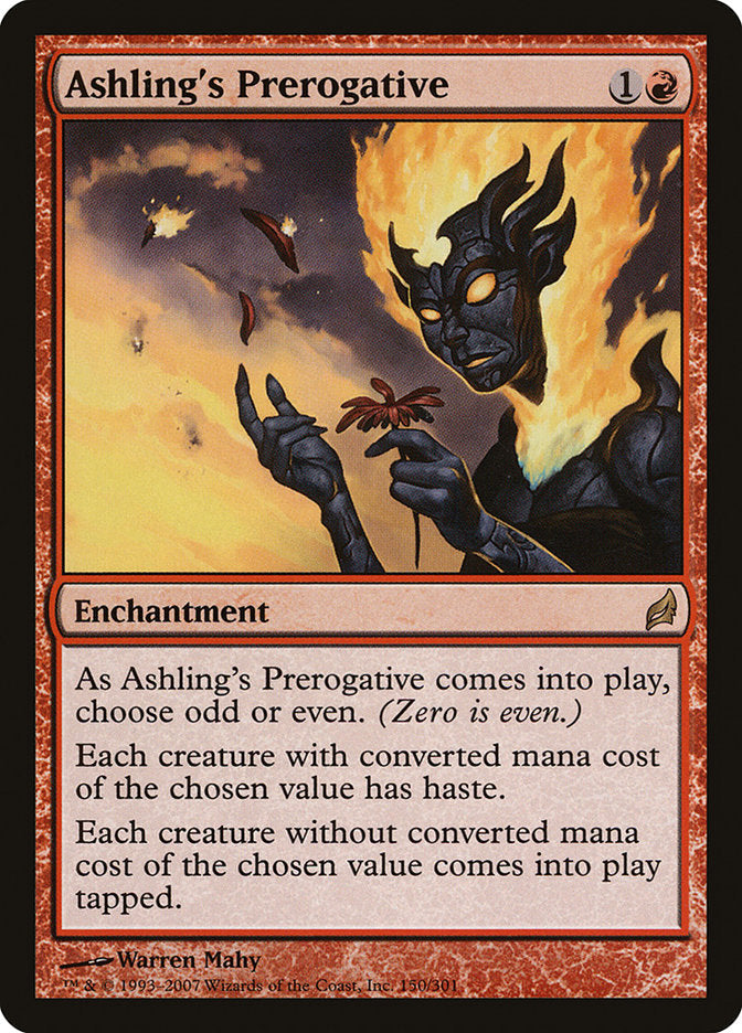 Ashling's Prerogative [Lorwyn] Magic: The Gathering