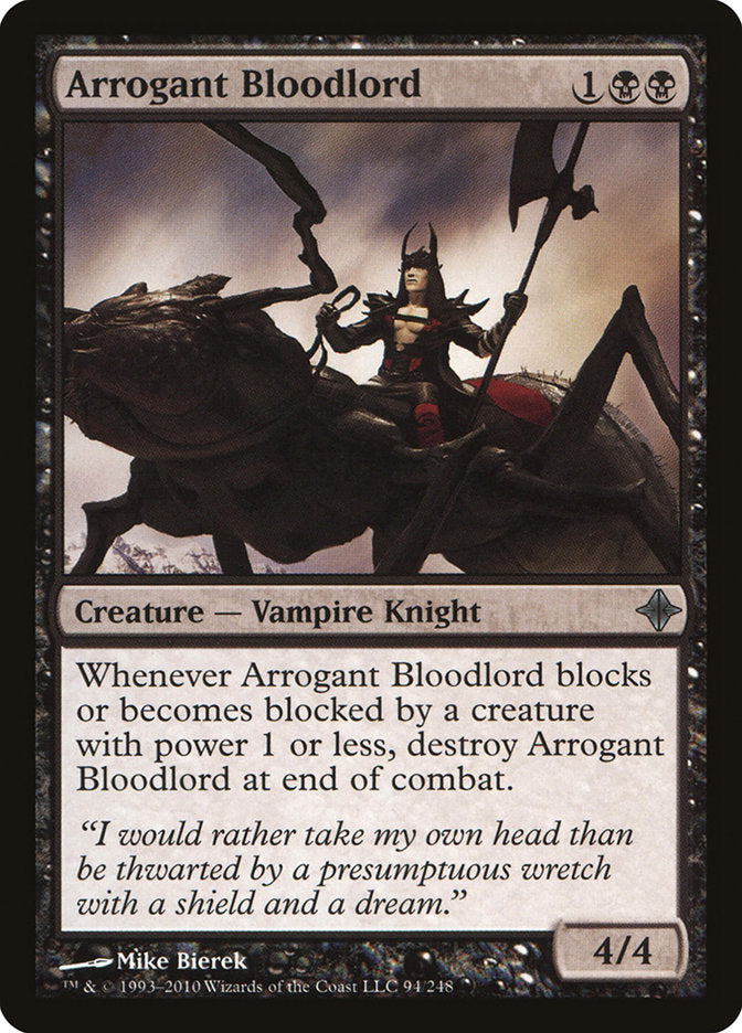 Arrogant Bloodlord [Rise of the Eldrazi] Magic: The Gathering