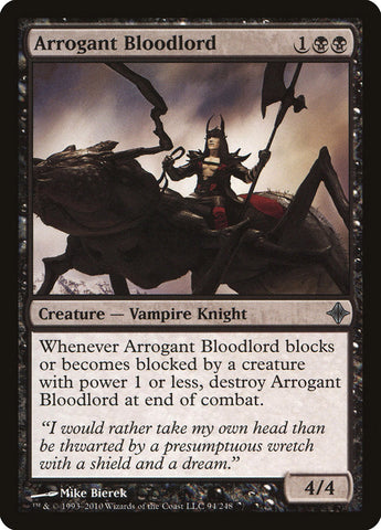 Arrogant Bloodlord [Rise of the Eldrazi] Magic: The Gathering