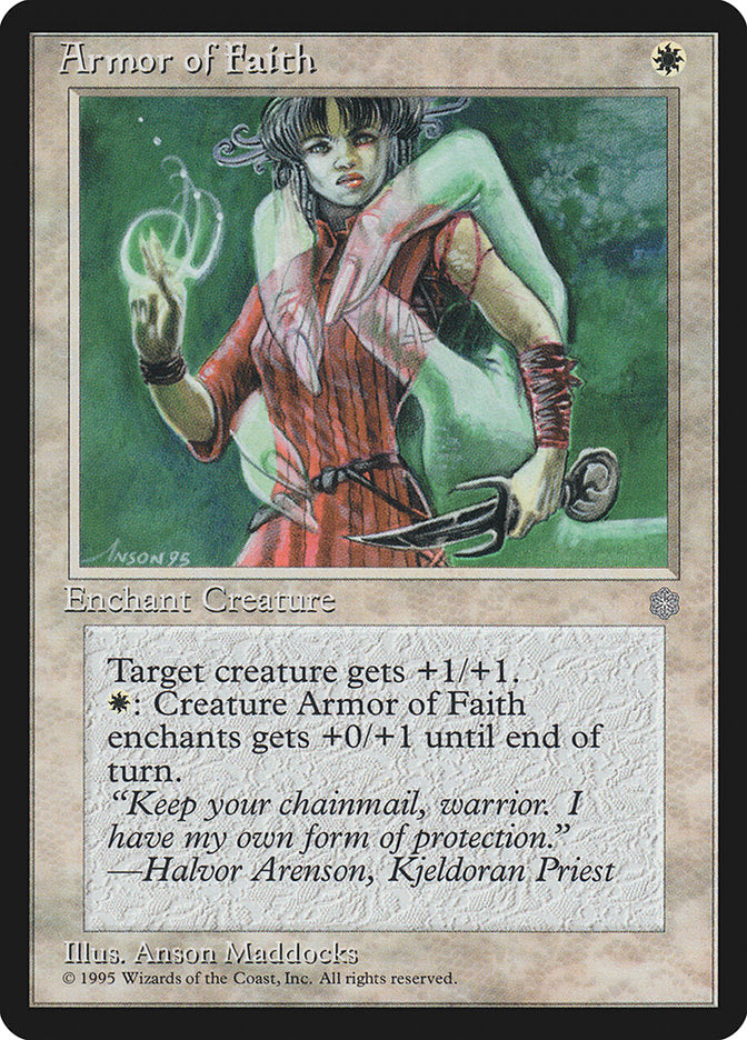 Armor of Faith [Ice Age] Magic: The Gathering