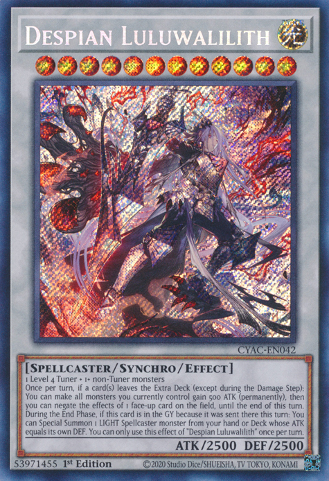 Despian Luluwalilith [CYAC-EN042] Secret Rare Yu-Gi-Oh!