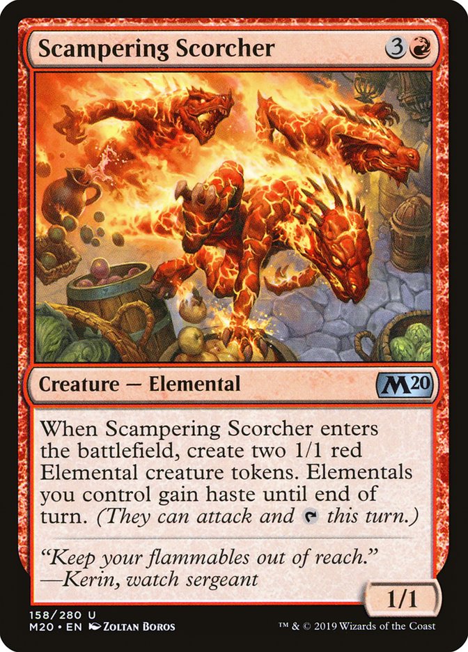 Scampering Scorcher [Core Set 2020] Magic: The Gathering