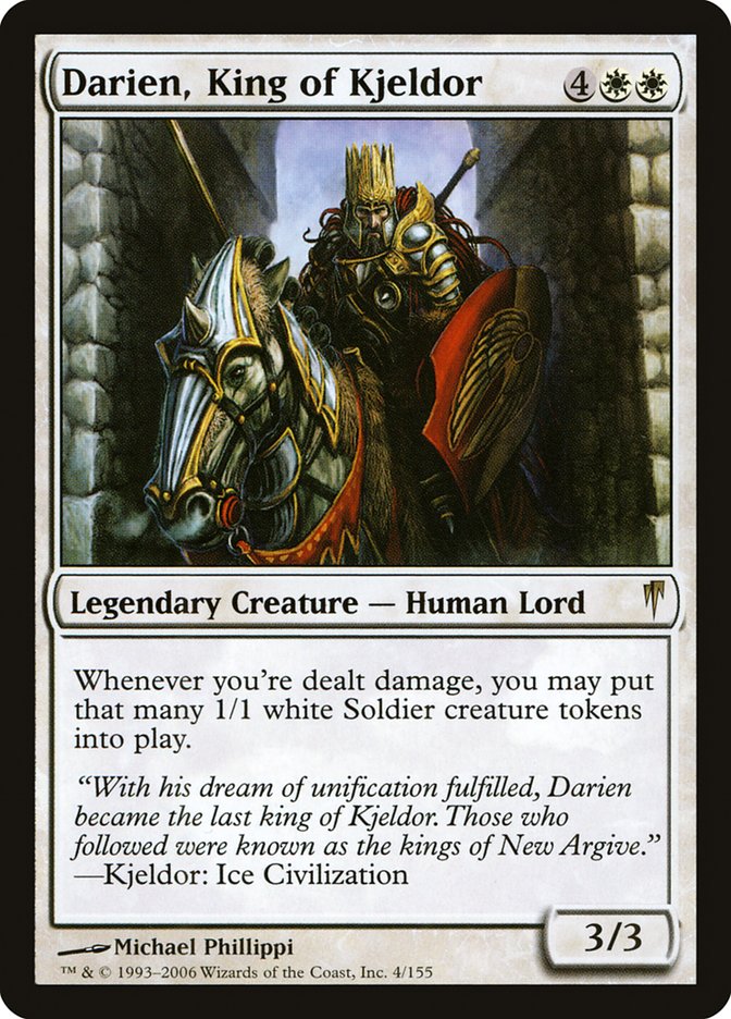 Darien, King of Kjeldor [Coldsnap] Magic: The Gathering